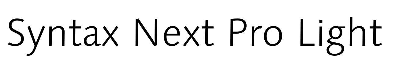 Syntax Next Pro Light